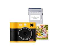 KODAK Mini Shot 3 ERA 4PASS - Cámara instantánea 2 en 1 e Impresora de Fotos (7,6 x 7,6 cm, 8 Hojas), Color Amarillo