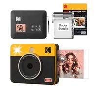 KODAK Mini Shot 3 Retro Cámara Digital Instantánea & Impresora Fotográfica 2-en-1 7,6 x 7,6 cm, 38 Hojas, Cámara Portátil con Impresión, Impresora Bluetooth iOS & Android, Sublimación 4PASS, Amarillo