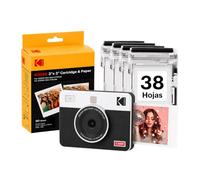 Cámara Digital Instantánea Kodak Mini Shot 3 Retro/ Tamaño Foto 3x3'/ Incluye 2x Papel Fotográfico/ Blanco