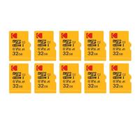 KODAK Pack de 10 Micro SDXC 32GB Premium: velocidad y fiabilidad para un almacenamiento excepcional