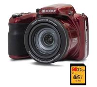 KODAK Pack Numérique Bridge Pixpro Astro Zoom AZ425 + Carte SDHC 32GB - Appareil Photo 20 MP, Zoom 42X, Grand Angle, Écran LCD 3", Vidéo Full HD 1080p, Batterie Li-Ion - Rouge