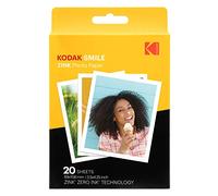 Kodak Papel de impresión fotográfica Zink 3,5”x4,25” (20 hojas) Compatible con la cámara instantánea Kodak Smile Classic