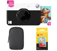 KODAK: Paquete básico de cámara instantánea Printomatic (Negro) + Papel Zink (20 Hojas) + Funda cómoda .