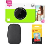 KODAK: Paquete básico de cámara instantánea Printomatic (Verde) + Papel Zink (20 Hojas) + Funda cómoda .