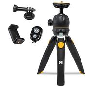 KODAK PhotoGear - Mini trípode Ajustable con Control Remoto, Cabeza de Bola de 360°, trípode Compacto de Mesa de 9 Pulgadas, Palo Selfie de 11 Pulgadas, Patas de 5 Posiciones, Patas de Goma,