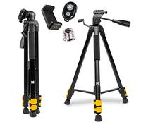 KODAK PhotoGear,Trípode de 62 pulgadas con mando a distancia, estuche de transporte, y guía electrónica