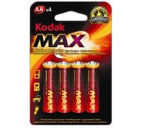 Kodak - Pilas - MAX Alcalino - AA / LR06 - Pack de 4