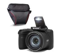 KODAK Pixpro Astro Zoom AZ405 + Funda Protectora - Cámara Digital Bridge, Zoom X40, Gran Angular de 24 mm, 20 megapíxeles, LCD 3, vídeo Full HD 1080p, OIS, Pila AA - Negro