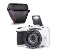 KODAK Pixpro Astro Zoom AZ405 + Funda Protectora - Cámara Digital Bridge, Zoom X40, Gran Angular de 24 mm, 20 megapíxeles, LCD 3, vídeo Full HD 1080p, OIS, Pila AA - Blanco
