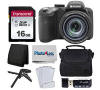 Kodak PIXPRO AZ405 Cámara digital (negro) + tarjeta de memoria de 16 GB + funda para cámara + accesorios - Ultimate Bundle