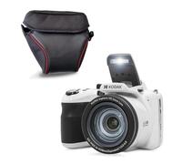 KODAK Pixpro AZ425 - Cámara Puente de 20 MP con Zoom óptico 42x + Funda Protectora - vídeo Full HD 1080p, Gran Angular de 24 mm, estabilizador, Pantalla LCD de 3" - Blanco