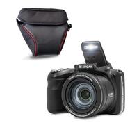 KODAK Pixpro AZ425 - Cámara puente de 20 MP con zoom óptico 42x + funda protectora - vídeo Full HD 1080p, gran angular de 24 mm, estabilizador, pantalla LCD de 3" - negro