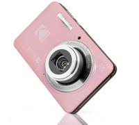 Kodak PixPro Friendly Zoom FZ55 16MP 1080p Full HD Cámara digital con zoom óptico 5X Cámara de vlogging (rosa pastel)