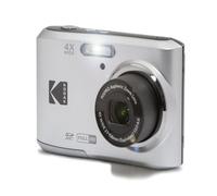 Kodak PIXPRO FZ45 - Cámara compacta con Zoom de 16 MP y 4X, Color Plateado | Video HD de 1080p, lente gran angular de 27 mm, pantalla LCD de 2.7 pulgadas, pilas AA