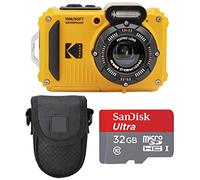 Kodak PIXPRO WPZ2 Cámara Digital Resistente al Agua para Fotos y Video + Estuche Negro para Punta y Disparar + Tarjeta SanDisk Ultra 32GB microSDHC UHS-I con Adaptador