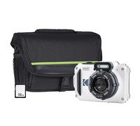 Kodak PIXPRO WPZ2 Camera Inc - Bolso de Hombro con Compartimento y microSD de 32 GB, Color Blanco