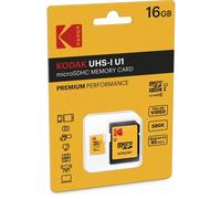 Kodak Premium Perfomance Tarjeta de Memoria MicroSDHC 16GB Clase 10 con Adaptador