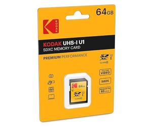 Kodak Premium Perfomance Tarjeta de Memoria SDXC 64GB UHS-I Clase 10