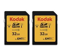 Kodak Premiun SDHC 32GB Class10 U1 (Paquete de 2)