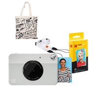 Kodak PRINTOMATIC Cámara de impresión instantánea (Gris) Kit de Inicio con Bolsa de Mano