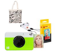 Kodak PRINTOMATIC Cámara de impresión instantánea (Verde) Kit de Inicio con Bolsa de Mano