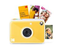 Kodak Printomatic+ Cámara Digital Instantánea 10MP con LED RGB, Imprime Fotos a Color en Papel Zink 2x3” - Amarilla