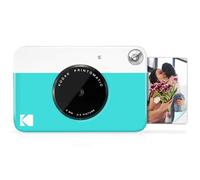 KODAK Printomatic Cámara digital instantánea - Fotos de calidad en papel fotográfico adhesivo Zink 2x3" - 5MP, portátil, regalo creativo para cumpleaños, Navidad, fiestas - Azul