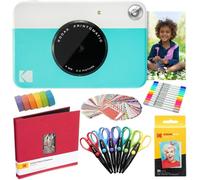 KODAK Printomatic Cámara instantánea (Azul) Paquete de Arte con Papel fotográfico Zink (20 Hojas) y más