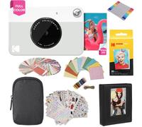KODAK Printomatic Cámara instantánea (Gris) Paquete de Regalo con Papel fotográfico Zink (20 Hojas) y más