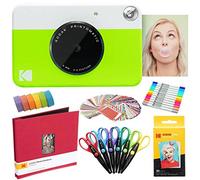 KODAK Printomatic Cámara instantánea (Verde) Paquete de Arte con Papel fotográfico Zink (20 Hojas) y más