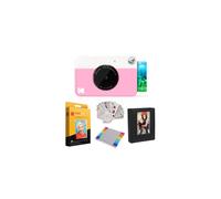 Kodak Printomatic Instant Instant Bundle + Zink Paper (20 hojas) + Caso de lujo + 7 juegos de pegatinas divertidas + marcadores de punta doble + lbu