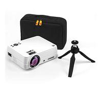 KODAK Proyector para el hogar FLIK X7 (MAX 1080p HD) con trípode, y Funda incluida,Compacto, proyectos de hasta 150 Pulgadas con resolución nativa de 720p y 30.000 Horas, VGA, HDMI y USB Compatible