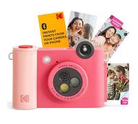 KODAK Smile+ Cámara Digital instantánea 2-en-1 y Impresora Bluetooth - 10MP, Lente giratoria con Efectos, Fotos Adhesivas Zink 2x3”, Imprime Desde App en Dispositivos Inteligentes - Fucsia