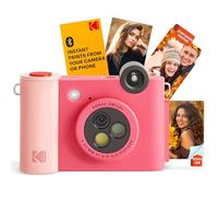 KODAK Smile+ Cámara Digital instantánea 2-en-1 y Impresora Bluetooth - 10MP, Lente giratoria con Efectos, Fotos Adhesivas Zink 2x3”, Imprime Desde App en Dispositivos Inteligentes - Fucsia