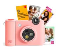 KODAK Smile+ Cámara Digital instantánea 2-en-1 y Impresora Bluetooth - 10MP, Lente giratoria con Efectos, Fotos Adhesivas Zink 2x3”, Imprime Desde App en Dispositivos Inteligentes - Rosa
