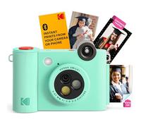 KODAK Smile+ Cámara Digital instantánea 2-en-1 y Impresora Bluetooth - 10MP, Lente giratoria con Efectos, Fotos Adhesivas Zink 2x3”, Imprime Desde App en Dispositivos Inteligentes - Verde