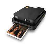 KODAK SMILE Classic Cámara Instantánea Digital c/Bluetooth, 16MP, 35 impresiones p/carga, Incluye papel ZINK 3,5 x 4,25", marcos con stickers, Negro