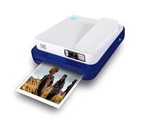 KODAK SMILE Classic Cámara Instantánea Digital c/Bluetooth, 16MP, 35 impresiones p/carga, Incluye papel ZINK 3,5 x 4,25", marcos con stickers, Azul