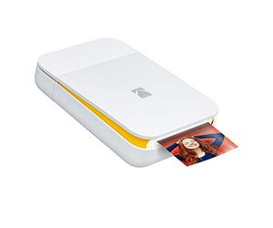 KODAK Smile Impresora digital instantánea, desplegable con Bluetooth para iOS y Android, Edite, imprima y comparta con la aplicación Smile. 2x3 Papel ZINK, Blanco/Amarillo