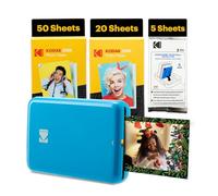 Kodak Step Impresora Instantánea - 75 Hojas, Zink 2x3” Adhesivas, Bluetooth, Aplicación Divertida - Azul