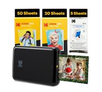 Kodak Step Impresora Instantánea - 75 Hojas, Zink 2x3” Adhesivas, Bluetooth, Aplicación Divertida - Negra