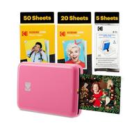 Kodak Step Impresora Instantánea - 75 Hojas, Zink 2x3” Adhesivas, Bluetooth, Aplicación Divertida - Rosa