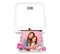 KODAK Step Slim Impresora de fotos instantáneas para smartphone- Portátil, delgada, inalámbrica en color- Fotos adhesivas Zink 2x3”- Imprime desde iOS y Android vía Bluetooth con app divertida- Blanco