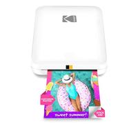 KODAK Step Slim Impresora de fotos instantáneas para smartphone- Portátil, delgada, inalámbrica en color- Fotos adhesivas Zink 2x3”- Imprime desde iOS y Android vía Bluetooth con app divertida- Blanco