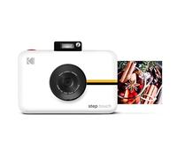 KODAK Step Touch: Cámara Digital de 13 MP e Impresora instantánea con Pantalla táctil LCD de 3.5 Pulgadas, Video HD 1080p, Suite de edición, Bluetooth y tecnología Zink Zero Ink, Blanco.
