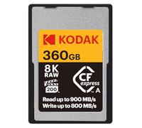 Kodak - Tarjeta CFexpress Tipo A de 360 GB, Alta Velocidad, 1700 MBps, Compatible con cámaras de Fotos y vídeo 8 K, 6 g, Almacenamiento fiable y rápido para Profesionales