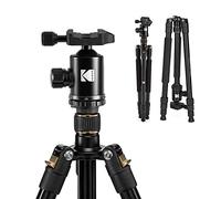 KODAK - Trípode y monopié de 63 pulgadas con cabeza de bola de 360°, soporte de cámara de aluminio profesional 2 en 1 de con control remoto Bluetooth y adaptador de smartphone