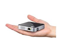 Kodak Ultra Mini Proyector portátil - Soporte HD 1080p Proyector Pico Recargable DLP LED Negro - Pantalla de 100", Altavoz Incorporado - HDMI, USB y Micro SD - Compatible con iPhone iPad, Android