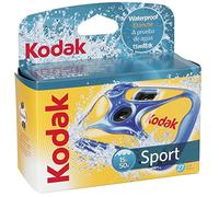 KODAK Ultra Sport 27 Poses - Appareil Photo Jetable Résistant, Étanche, ISO 800, Focale Fixe, Idéal pour Sports Extérieurs et Sous-Marins, Chocs et Rayures - Noir