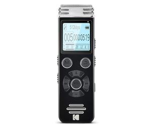 KODAK - VRC450 Dictáfono Digital VRC450-8GB - Negro - Metal- Negro - Metal-